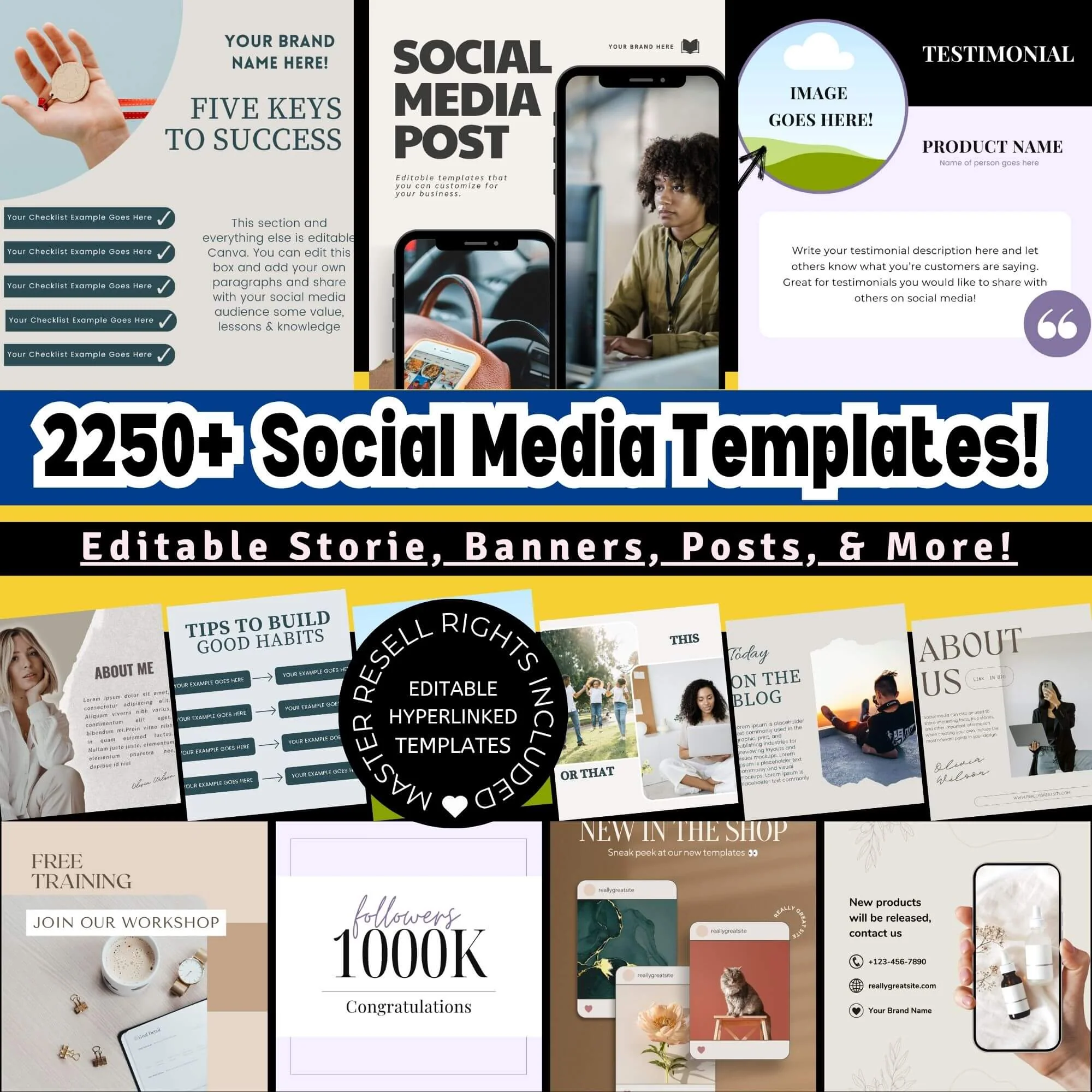 2250+ Editable Social Media Templates | Boost Engagement & Grow Your Brand for the Next 5+ Years - Image 5