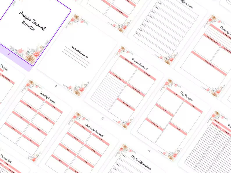 850 Pages PLR Planners/Journals/Templates Bundle - (Editable & Printable) - Image 5
