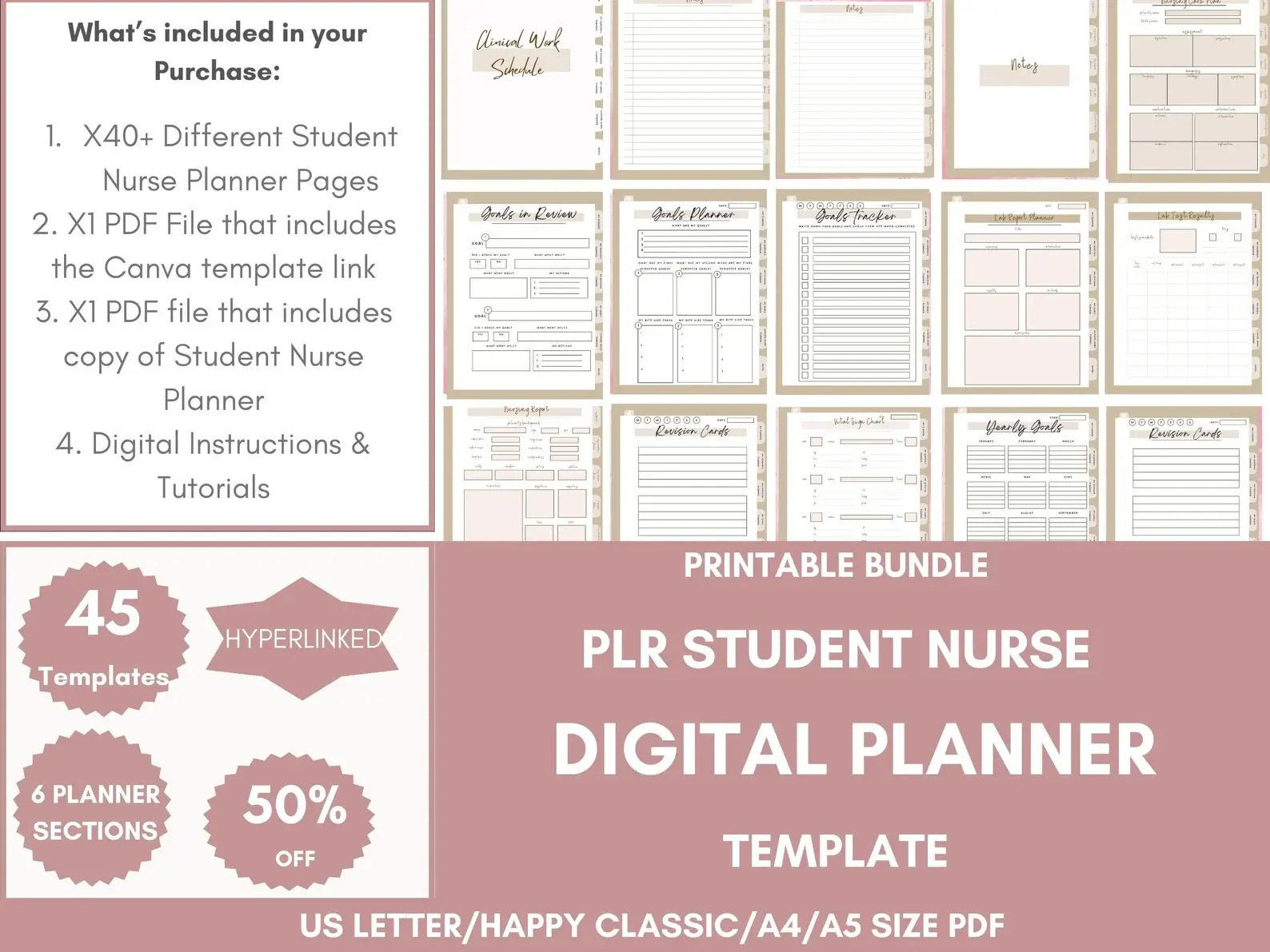 Student Nurse Planner Bundle with Resell Rights - Image 4
